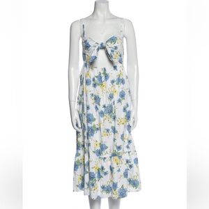 Faithfull the Brand blue & yellow floral dress US4